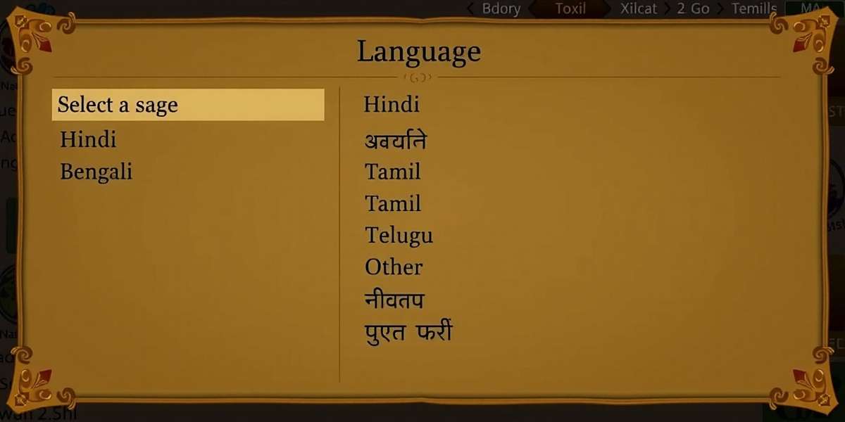 Anise Spectacle Legend Regional Language Support Anise Spectacle Legend language selection screen showing options for Hindi, Bengali, Tamil, Telugu, and other Indian languages